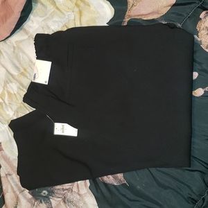 Black Pull On Straight Pants NWT and NWOT